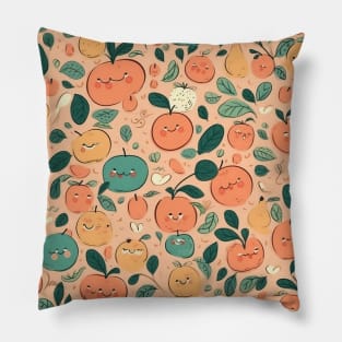 Happy Go Lucky Peaches Pillow