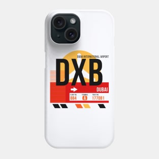 Dubai (DXB) Airport // Sunset Baggage Tag Phone Case