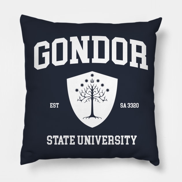 Gondor State University Pillow by Def_K