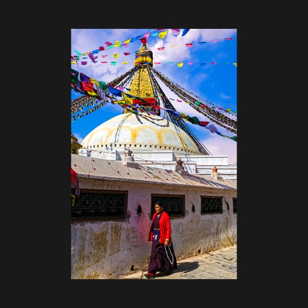 Bodnath Stupa near Kathmandu by bulljup