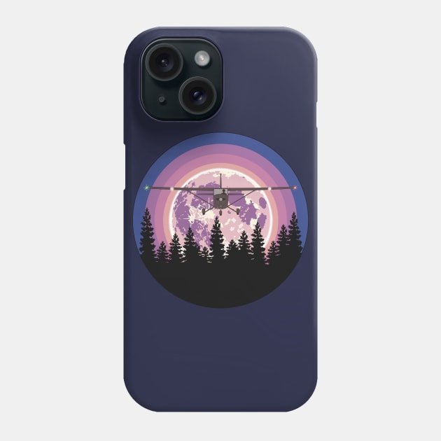 Cessna 172 Purple Moon Phone Case by Kassi Skye