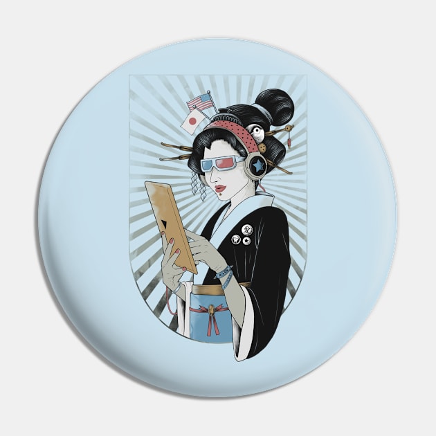 Geisha Pin by RonnCabardo