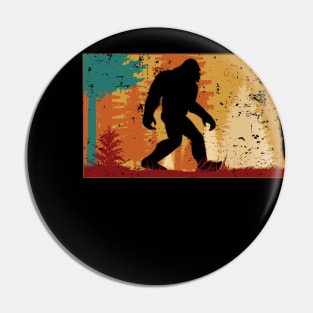 Bigfoot Retro Vintage Sasquatch North Dakota Pin