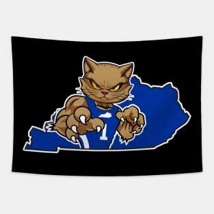 Kentucky Fierce Cat Tapestry