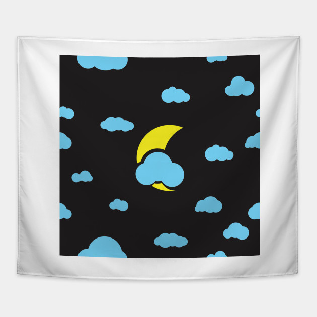 Moon And Clouds Seamless
