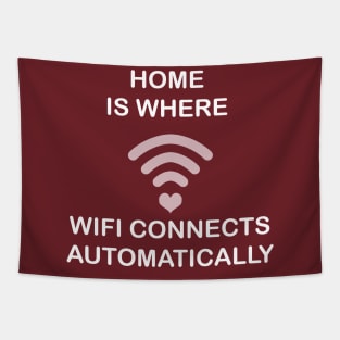 Home Is Where Wifi Connects Automatically Tapestry