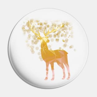 Golden deer Pin