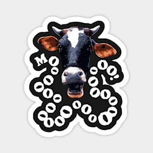 Cow Costume Funny Moo Halloween Magnet