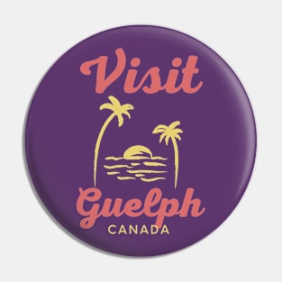 Guelph Canada - Funny Canadian Beach Art Pin