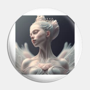 Portrait in Pastel Colors of A Fractal Ballerina Pin