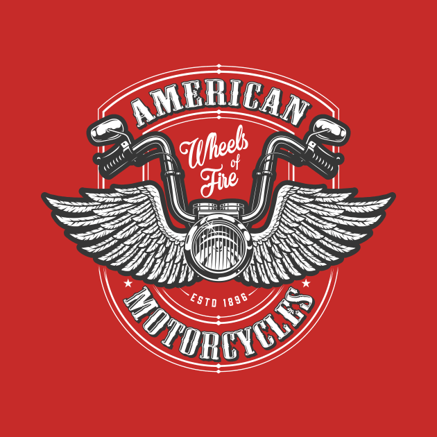 American Motorcycle Rider by Louis_designetc