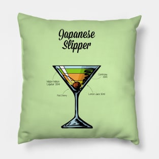 Japanese Slipper Cocktail Recipe Pillow