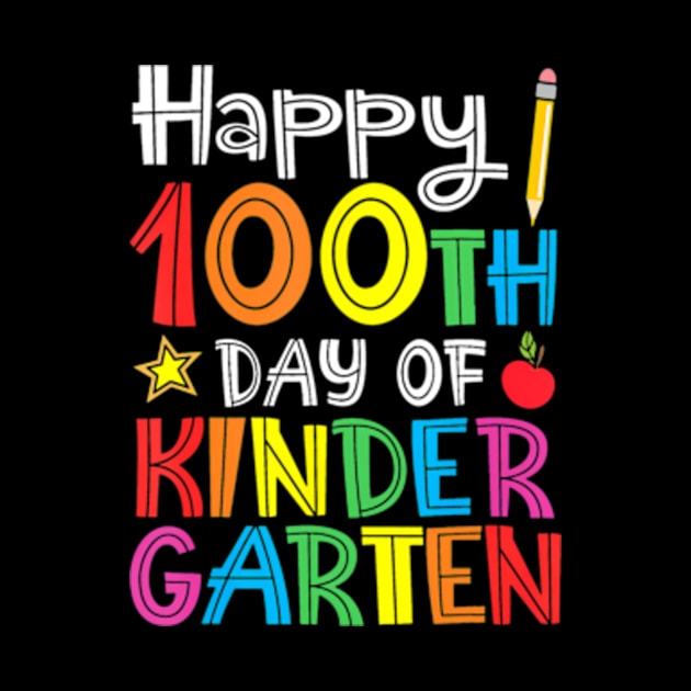 Happy 100th Day of Kindergarten Teacher or Student by Cristian Torres