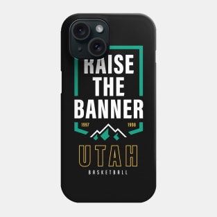 Utah Jazz NBA PLAYOFFS Champion's Banner Phone Case
