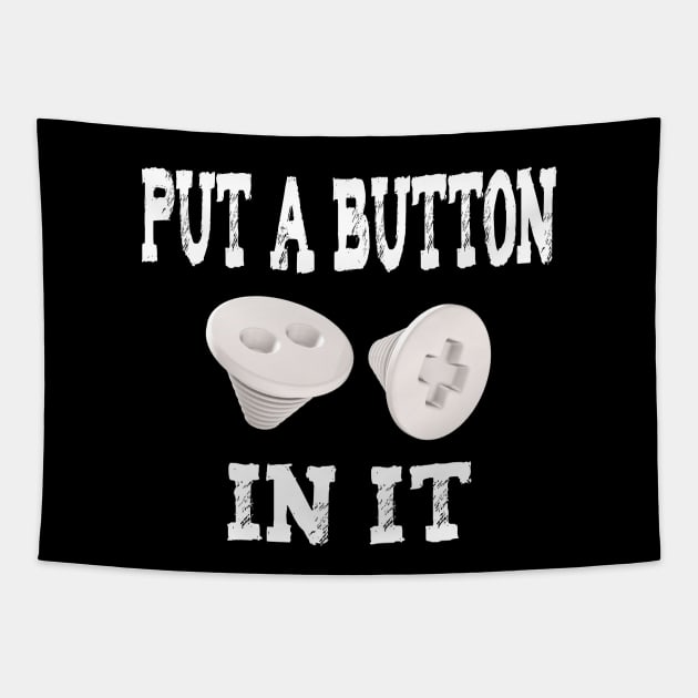 Put A Button In It - Embalming Tapestry by Graveyard Gossip