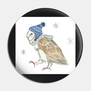 Little Winter Owl Pin