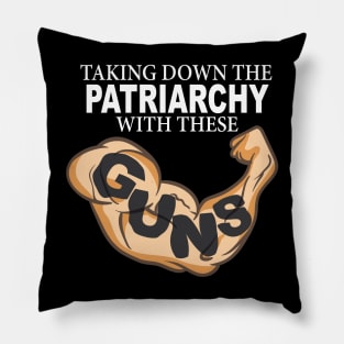 Taking Down the Patriarchy With These GUNS Pillow