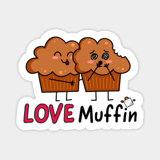 Love Muffin Kawaii Style Magnet