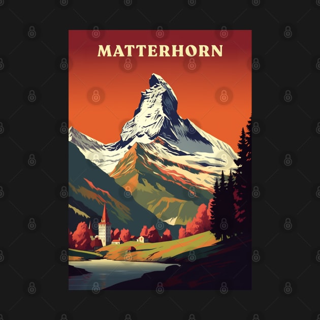 Matterhorn by Retro Travel Design