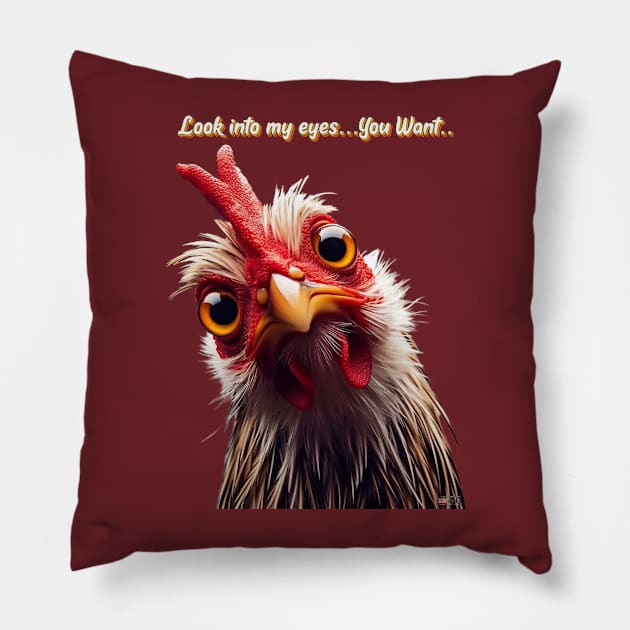 Rooster by focusln Pillow by Darn Doggie Club by focusln