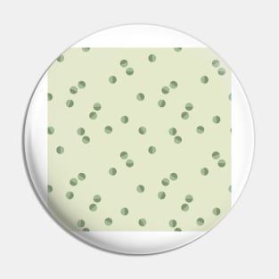 Scattered Dots Minimalist Geometric Pattern - Garden Green Pin