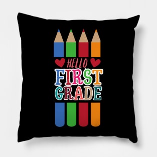 Hello First Grade Pillow