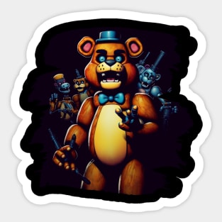 8-bit FNAF World - Five Nights At Freddys - Sticker