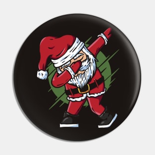 Funny Dabbing Santa Claus Cartoon Pin