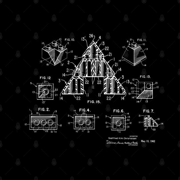 Legofan Gift Lego Bricks Patent 1962 by MadebyDesign