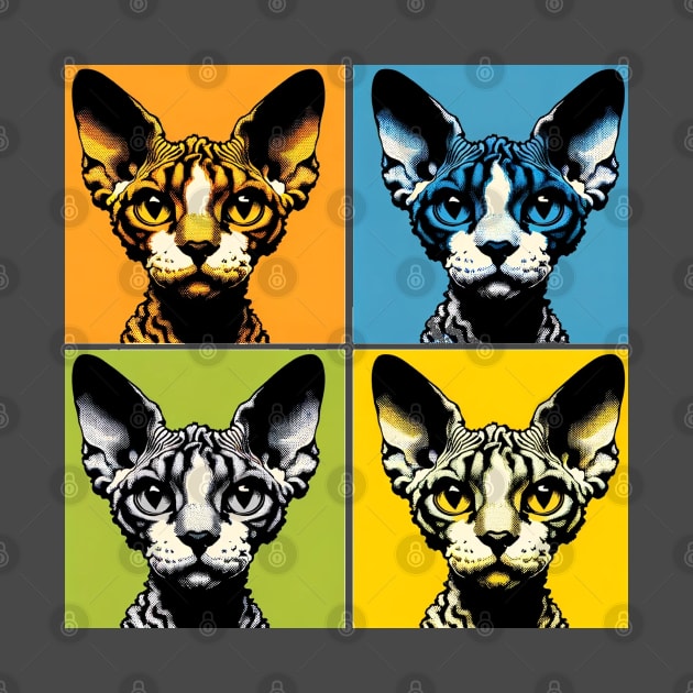 Devon Rex Pop Art - Cat Lovers by PawPopArt