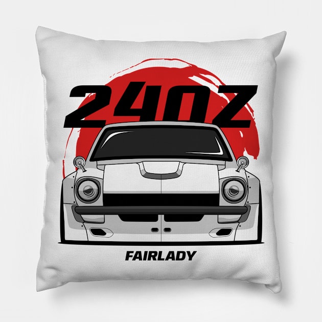 White 240 Frldy Z Pillow by GoldenTuners