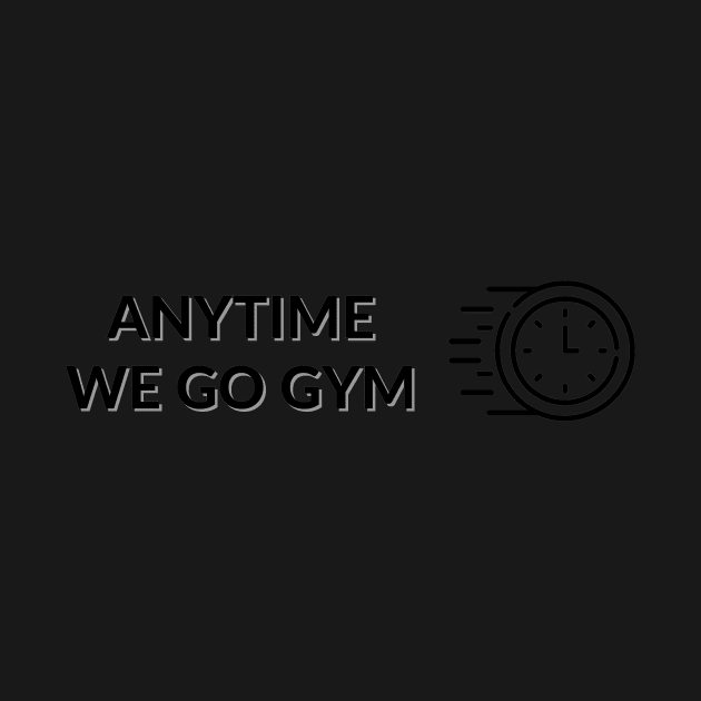 Anytime Fitness | Anytime We Go Gym Clock Logo by MrDoze