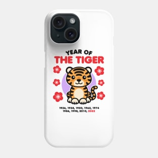 Year of the Tiger 2022 Happy Chinese Zodiac New Year Kawaii Phone Case