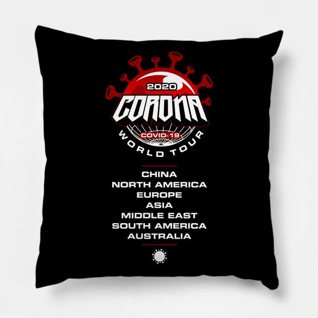 CORONA World Tour Pillow by rizadeli