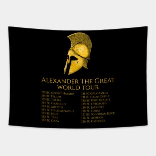 Alexander The Great World Tour Classical Greek History Tapestry