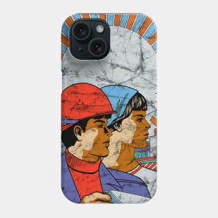 Vintage Russian Popaganda Poster - Industry and Work Phone Case