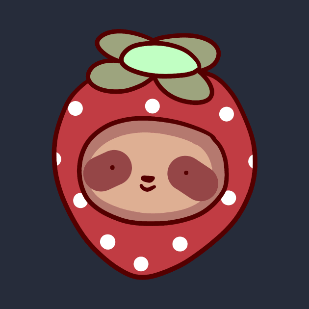 Strawberry Sloth Face by saradaboru