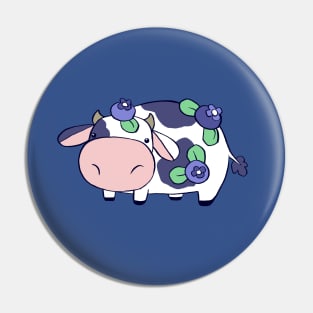 Blueberry Cow Pin