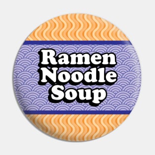 Instant Ramen Noodle Soup Packet Blue Pin