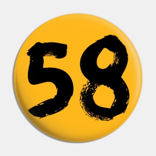 number 58 Pin