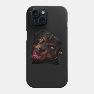 Rottweiler Steampunk gothic art Phone Case