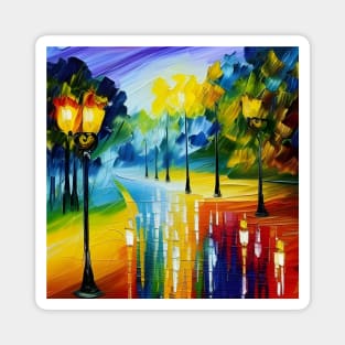 Street Lamps Magnet