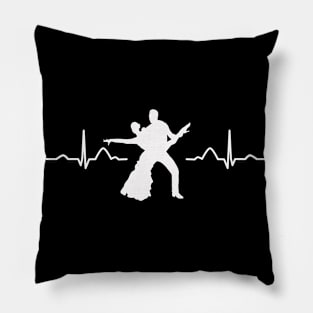 Latin Dancing Couple Heartbeat Dancer Pillow