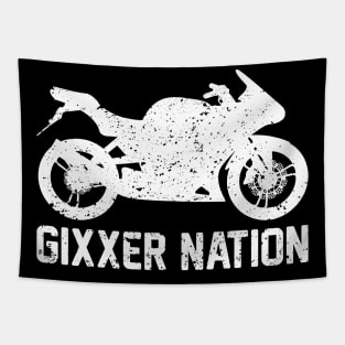 Gixxer Nation Sport Bike Racing Tapestry