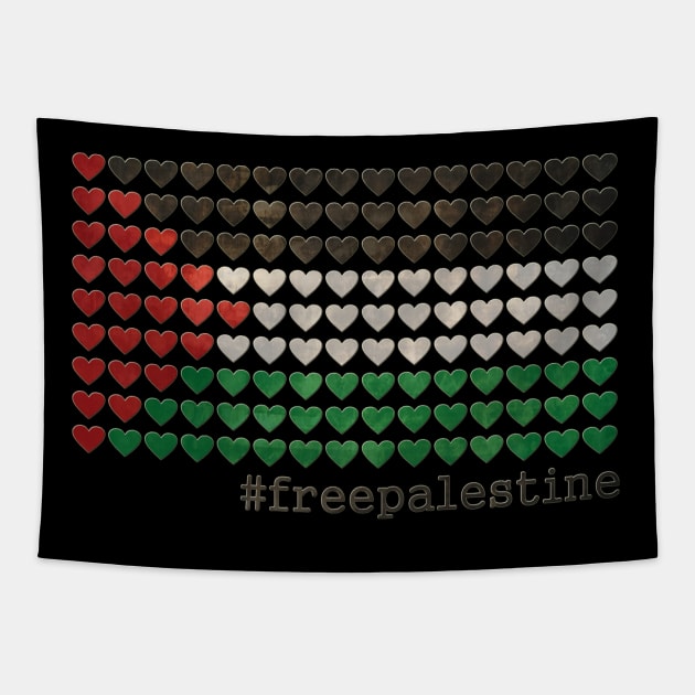 Free Palestine Tapestry by Mr.FansArt