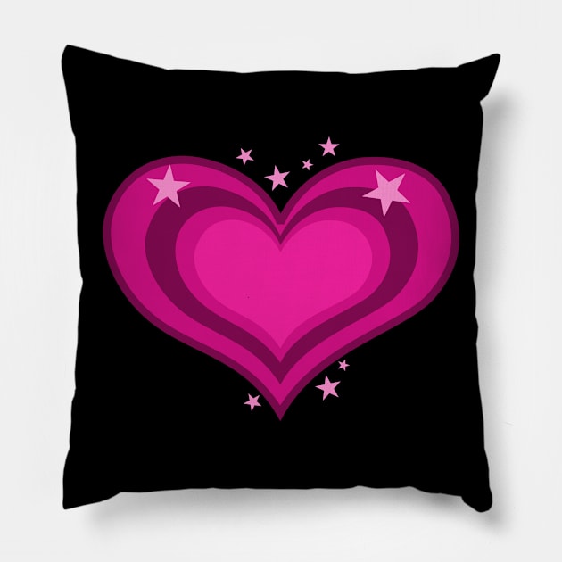 Pink Heart Valentine Pillow by Flippin' Sweet Gear