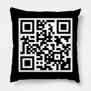 Curious? Just Scan! - QR Code Humor Pillow