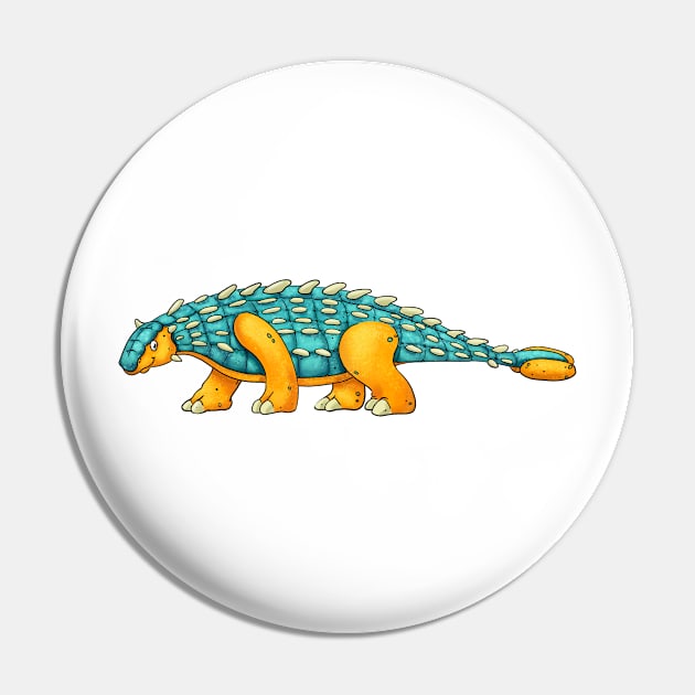 Ankylosaurus Pin by Rowena Aitken