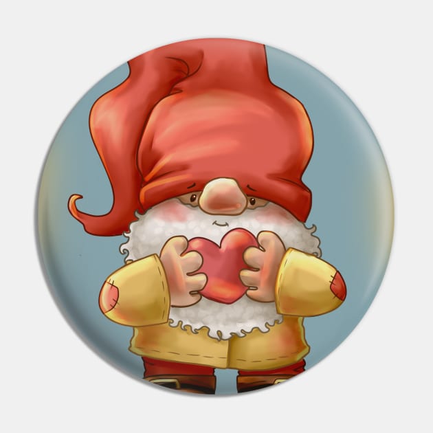 Gnome Hugs & Love Pin by thewickedmrshicks