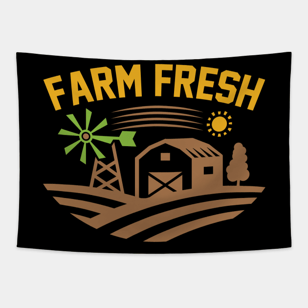 Farm Fresh T Shirt For Women Men Tapestry by Pretr=ty